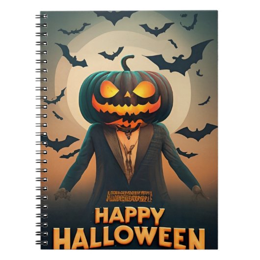 ハッピーハローウィンカボチャ手帳 ノートブック (正面)