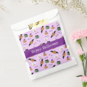 ハッピーハローウィンカボチャ模様パープルナプキン フェイバーバッグ (封をした状態)