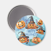 ハッピーハローウィンカボチャ磁石 マグネット (正面/裏面)