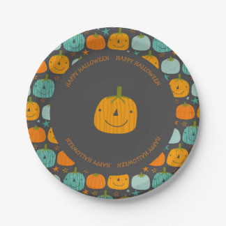 ハッピーハローウィンカボチャ紙プレート ペーパープレート