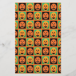 ハッピーハローウィンカボチャ顔 便箋
