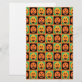 ハッピーハローウィンカボチャ顔 便箋 (正面/裏面)