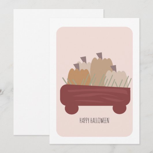 ハッピーハローウィンカボチャ (正面/裏面)