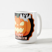ハッピーハローウィンカボチャ&キャッツオレンジTシャツ コーヒーマグカップ (正面右)