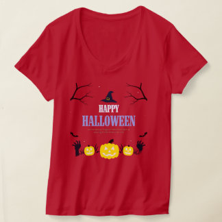 ハッピーハローウィンカボチャ&キャッツオレンジTシャツ Tシャツ