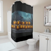ハッピーハローウィンカボチャ シャワーカーテン (インサイチュ)