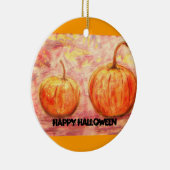 ハッピーハローウィンカボチャ セラミックオーナメント (右)