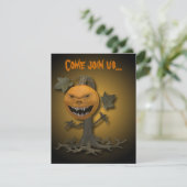 ハッピーハローウィンカボチャ 招待状 (スタンド正面)