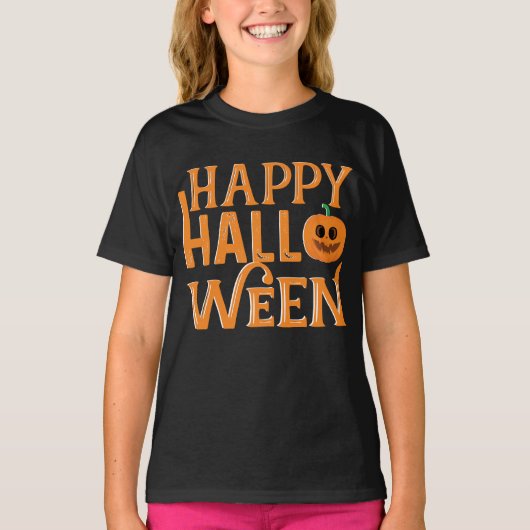 ハッピーハローウィンカボチャ Tシャツ (正面)