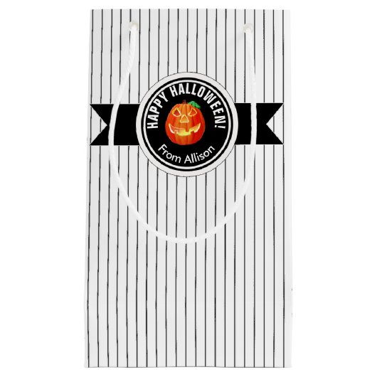 ハッピーハローウィンカボチャID212 スモールペーパーバッグ (正面)