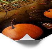 ハッピーハローウィンカラフルイラストレーション ポスター (コーナー)