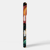 ハッピーハローウィンカラフルカボチャと花 Case-Mate iPhoneケース (裏面 / 右)