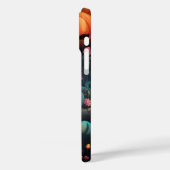 ハッピーハローウィンカラフルカボチャと花 Case-Mate iPhoneケース (裏面 / 左)