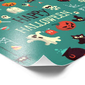 ハッピーハローウィンカラフル模様 フォトプリント (角)