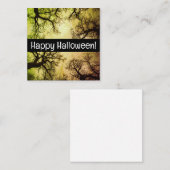 ハッピーハローウィンカードかわいい買い物！ ノートカード (正面/裏面)