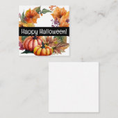 ハッピーハローウィンカードかわいい買い物！ ノートカード (正面/裏面)