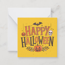 ハッピーハローウィンカードかわいい買い物！ ノートカード