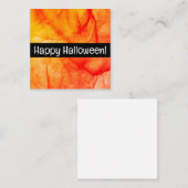 ハッピーハローウィンカードかわいい買い物！ ノートカード (正面/裏面)