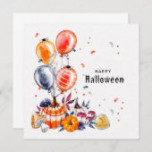 ハッピーハローウィンカード (正面/裏面)