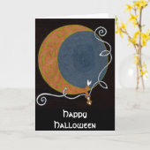 ハッピーハローウィンカード カード (黄色い花)