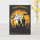 ハッピーハローウィンカード カード (黄色い花)