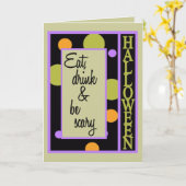 ハッピーハローウィンカード カード (黄色い花)