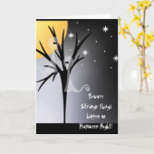 ハッピーハローウィンカード カード (黄色い花)