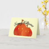 ハッピーハローウィンカード カード (黄色い花)