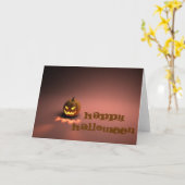 ハッピーハローウィンカード カード (黄色い花)
