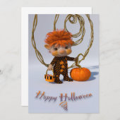 ハッピーハローウィンカード 招待状 (正面/裏面)