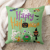 ハッピーハローウィンキッズカワイイ不気味イ クッション (ブランケット)