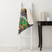 ハッピーハローウィンキッズカワイイ不気味イ シェルパブランケット (インサイチュ)