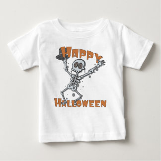 ハッピーハローウィンキッズスケルトン ベビーTシャツ