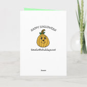 ハッピーハローウィンキッド魔女ミイラと吸血鬼 カード (裏面)