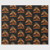 ハッピーハローウィンキャットカボチャ ラッピングペーパー (フラット)