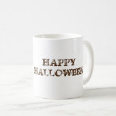ハッピーハローウィンキャットフクロウカスタムアートMUG コーヒーマグカップ (正面右)