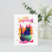 ハッピーハローウィンキャットヴィンサン ポストカード (スタンド正面)