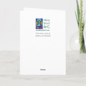 ハッピーハローウィンキャット&カボチャのグリーティングカード サンキューカード (裏面)