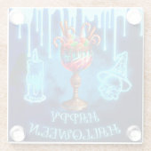 ハッピーハローウィンキャンディカクテル ガラスコースター (裏面)