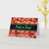 ハッピーハローウィンキャンディカボンプキンスカード カード (黄色い花)