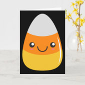 ハッピーハローウィンキャンデートウモロコシEmoji カード (黄色い花)