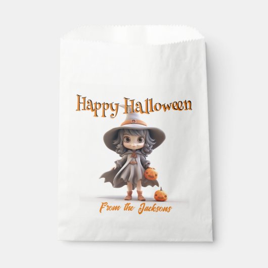 ハッピーハローウィンキュートなウィッチGRAY HAT & DRESS フェイバーバッグ (正面)