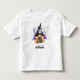 ハッピーハローウィンキュートハロウィーン格言 トドラーTシャツ