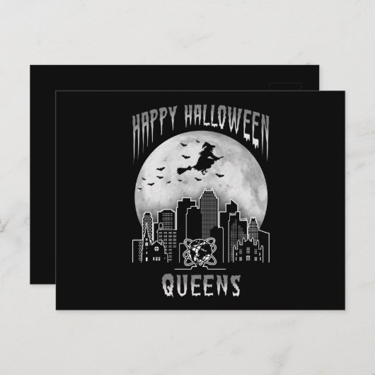 ハッピーハローウィンクイーンズニューヨーク ポストカード (正面/裏面)