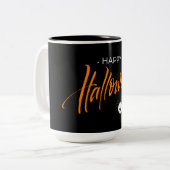 ハッピーハローウィンクモ ツートーンマグカップ (正面左)