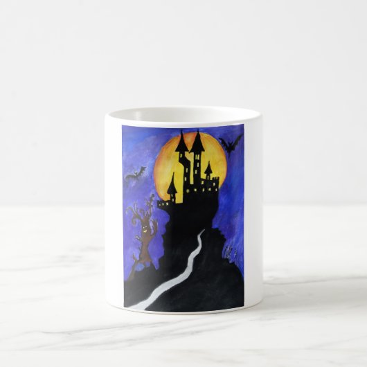 ハッピーハローウィンクラシックホワイトマグ コーヒーマグカップ (中央)