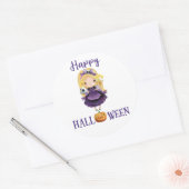 ハッピーハローウィンクラシックラウンドシールプリンセス ラウンドシール (封筒)