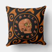 ハッピーハローウィングリッタースカル装飾用クッション クッション (裏面)