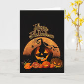 ハッピーハローウィングリーティングカード カード (黄色い花)