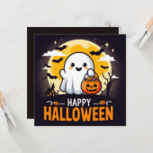 ハッピーハローウィングリーティングカード カード (正面/裏面インサイチュ)